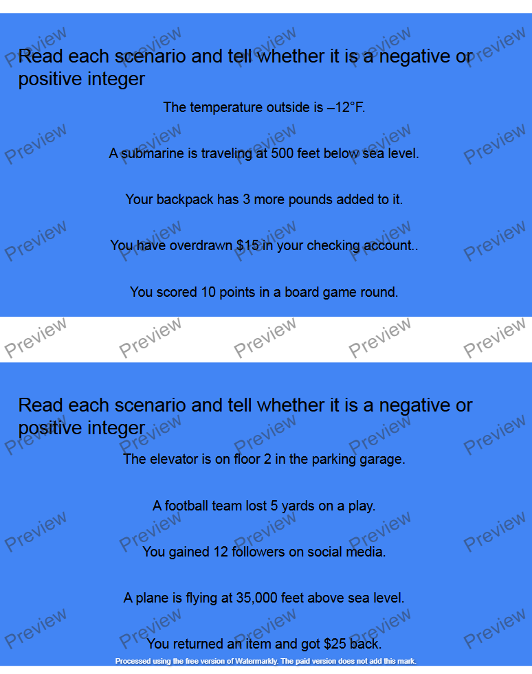 Adding Integers with Different Signs, Chapter 1, Lesson 4