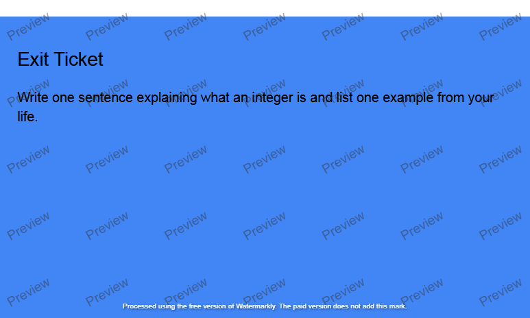Adding Integers with the Same Sign, Chapter 1, Lesson 3
