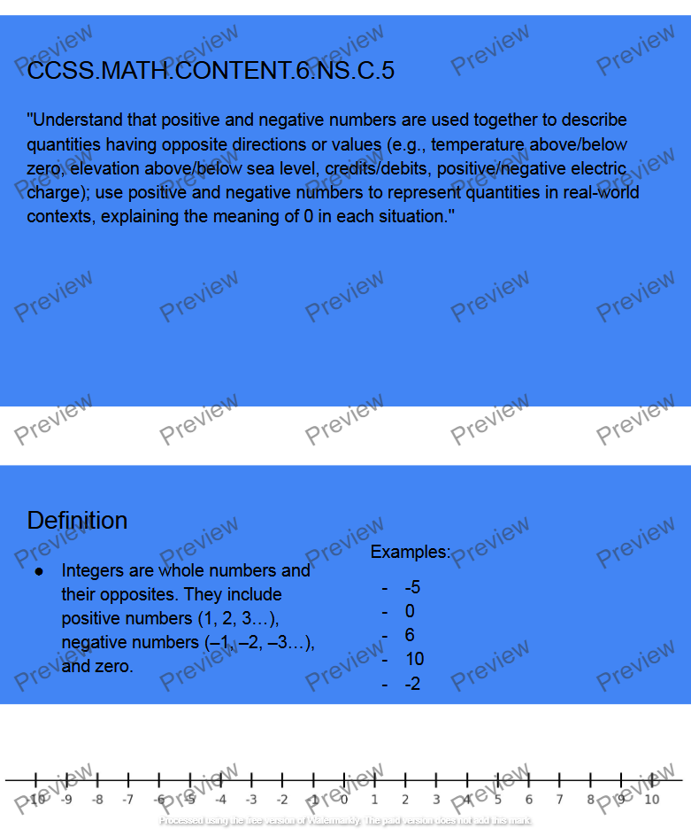 Adding Integers with Different Signs, Chapter 1, Lesson 4