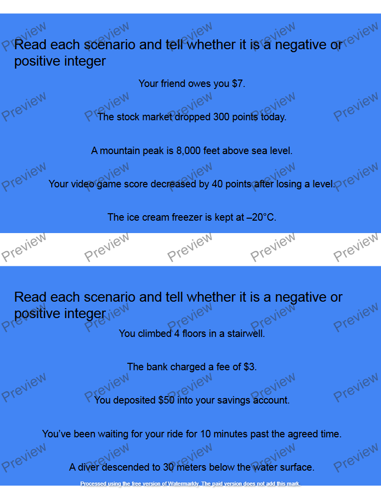 Adding Integers with Different Signs, Chapter 1, Lesson 4