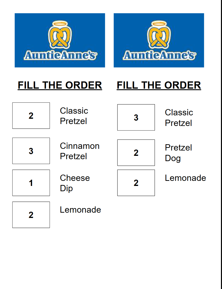 6 Functional Math Task Boxes - Fill the Order